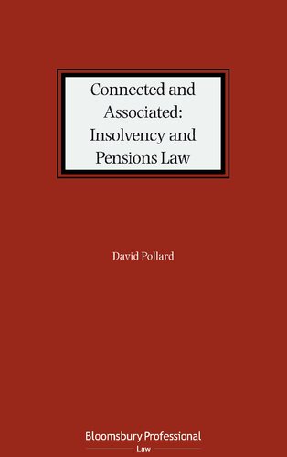 Connected And Associated Insolvency And Pensions Law David Pollard