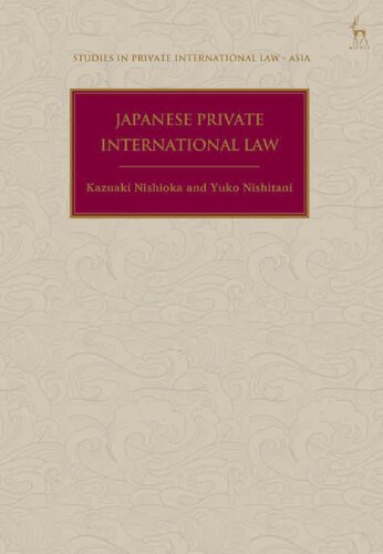 Japanese Private International Law Kazuaki Nishioka Yuko Nishitani