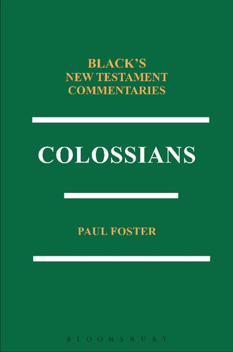 Colossians Paul Foster