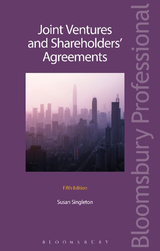 Joint Ventures And Shareholders Agreements Susan Singleton