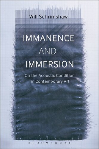 Immanence And Immersion On The Acoustic Condition In Contemporary Art Will Schrimshaw