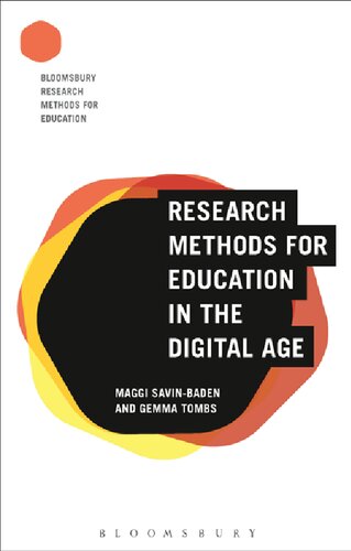 Research Methods For Education In The Digital Age Maggi Savinbaden Gemma Tombs