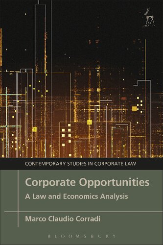 Corporate Opportunities A Law And Economics Analysis Marco Claudio Corradi