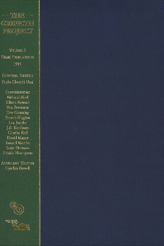 The Griffith Project Volume 5 Films Produced In 1911 Paolo Cherchi Usai Editor