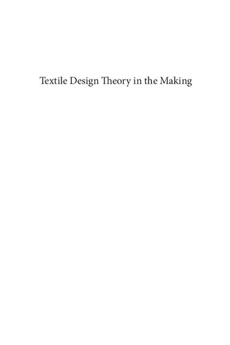 Textile Design Theory In The Making Elaine Igoe