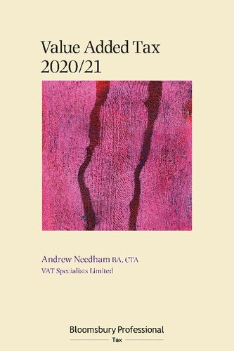 Value Added Tax 202021 Andrew Needham