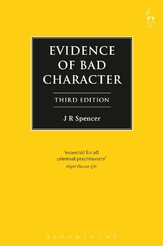 Evidence Of Bad Character Jr Spencer