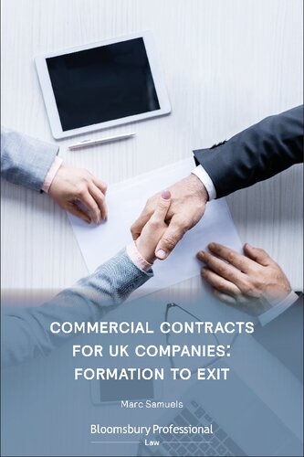 Commercial Contracts For Uk Companies Formation To Exit Marc Samuels