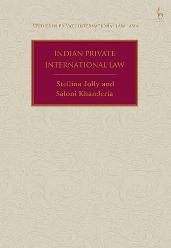 Indian Private International Law Stellina Jolly Saloni Khanderia