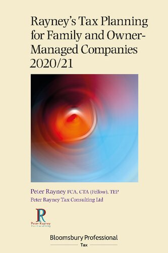Rayneys Tax Planning For Family And Ownermanaged Companies 20202021 Peter Rayney