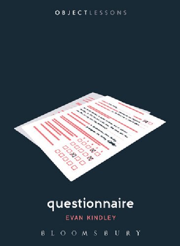 Questionnaire Evan Kindley