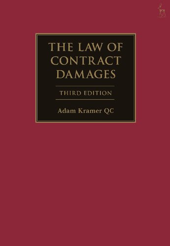 The Law Of Contract Damages Adam Kramer
