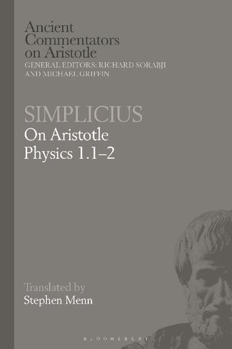 Simplicius On Aristotle Physics 112 Stephen Menn Editor