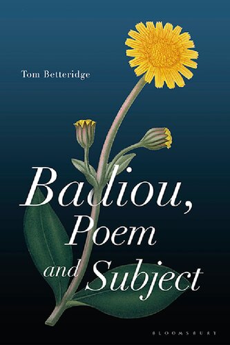 Badiou Poem And Subject Tom Betteridge