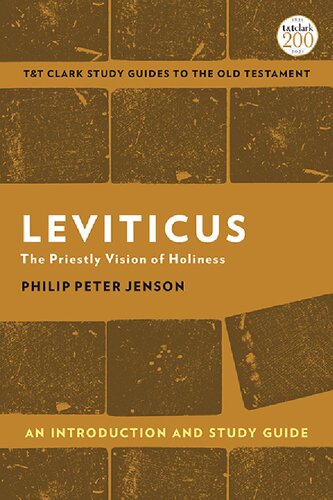 Leviticus The Priestly Vision Of Holiness Philip Peter Jenson