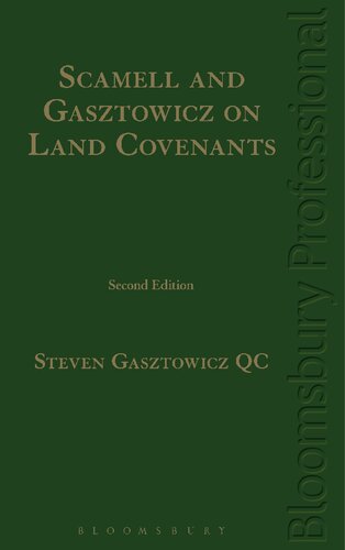 Scamell And Gasztowicz On Land Covenants Steven Gasztowicz