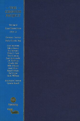 The Griffith Project Volume 8 Films Produced In 191415 Paolo Cherchi Usai Editor