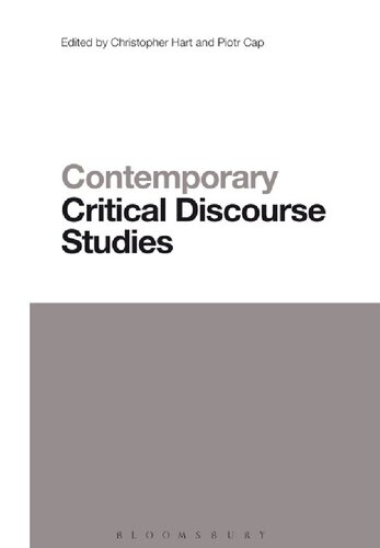 Contemporary Critical Discourse Studies Christopher Hart Piotr Cap