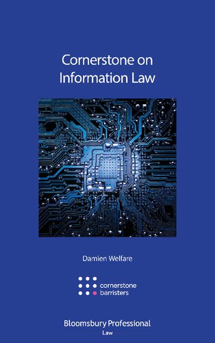 Cornerstone On Information Law Damien Welfare