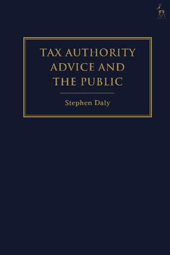 Tax Authority Advice And The Public Stephen Daly