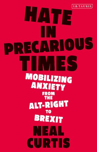 Hate In Precarious Times Mobilizing Anxiety From The Altright To Brexit Neal Curtis
