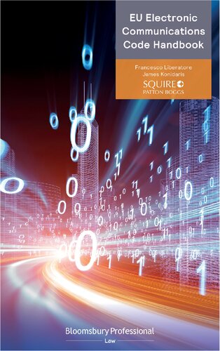 Eu Electronic Communications Code Handbook Francesco Liberatore James D Konidaris