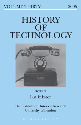 History Of Technology Volume 30 European Technologies In Spanish History 1st Edition Ian Inkster Editor