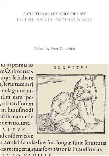 A Cultural History Of Law In The Early Modern Age Volume 3 Peter Goodrich Ed