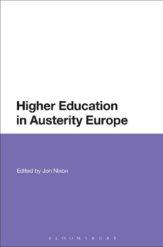 Higher Education In Austerity Europe Jon Nixon