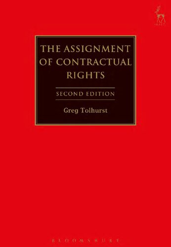 The Assignment Of Contractual Rights Greg Tolhurst