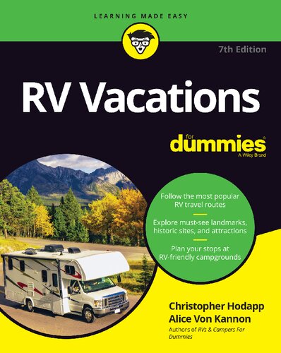 Rv Vacations For Dummies 7th Ed 7th Christopher Hodapp Alice Von Kannon