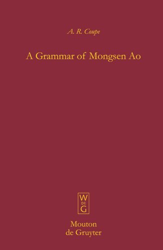 A Grammar Of Mongsen Ao Ar Coupe
