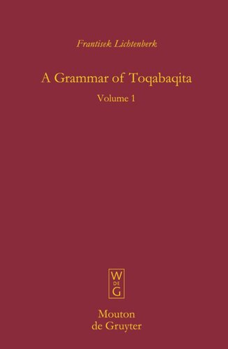 A Grammar Of Toqabaqita Frantisek Lichtenberk