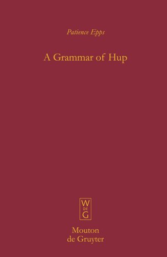 A Grammar Of Hup No Cdrom In Podedition Patience Epps