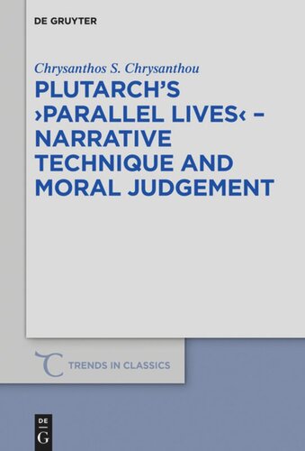 Plutarchs Parallel Lives 1st Edition Chrysanthos S Chrysanthou