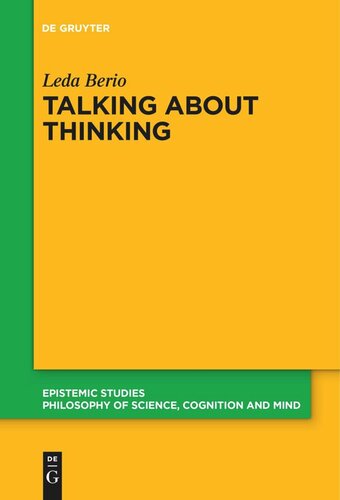 Talking About Thinking Language Thought And Mentalizing Leda Berio