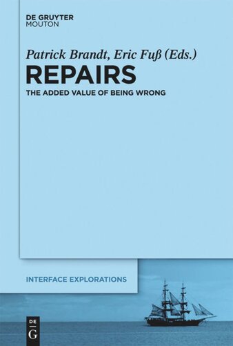 Repairs The Added Value Of Being Wrong Patrick Brandt Editor Eric Fu Editor