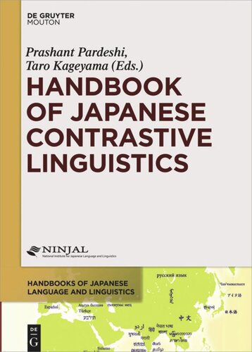 Handbook Of Japanese Contrastive Linguistics Prashant Pardeshi Editor Taro Kageyama Editor