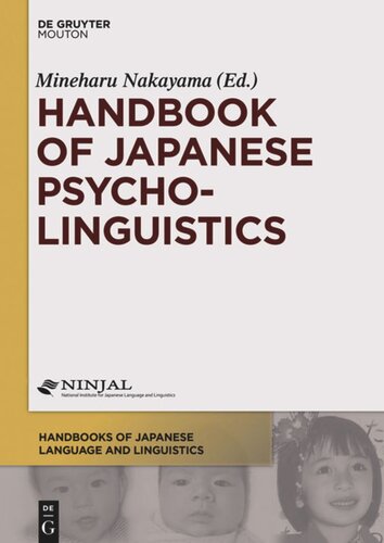 Handbook Of Japanese Psycholinguistics Mineharu Nakayama Editor