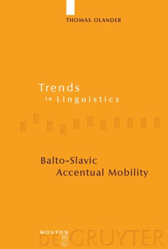 Baltoslavic Accentual Mobility Thomas Olander