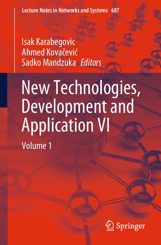 New Technologies Development And Application Vi Volume 1 Isak Karabegovi