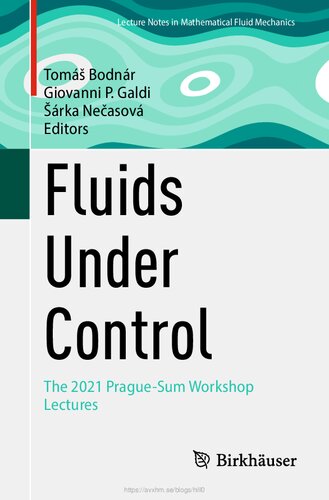 Fluids Under Control The 2021 Praguesum Workshop Lectures Tom Bodnr