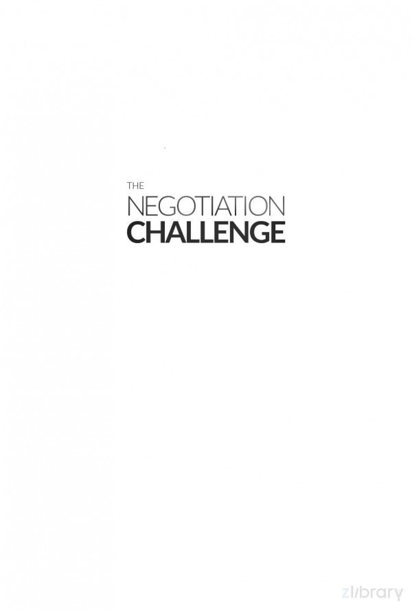 The Negotiation Challenge How To Win Negotiation Competitions Remigiusz Smolinski