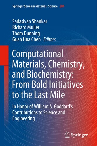 Computational Materials Chemistry And Biochemistry From Bold Initiatives To The Last Mile Sadasivan Shankar