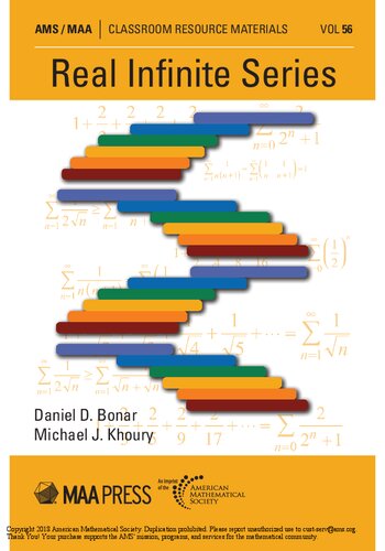 Real Infinite Series Reprinted Daniel D Bonar Michael J Khoury