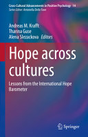 Hope Across Cultures Lessons From The International Hope Barometer Andreas M Krafft
