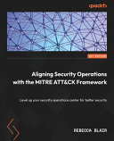 Aligning Security Operations With The Mitre Attck Framework Level Up Your Security Operations Center For Better Security Rebecca Blair