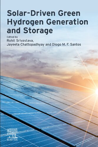 Solardriven Green Hydrogen Generation And Storage 1st Edition Rohit Srivastava Editor