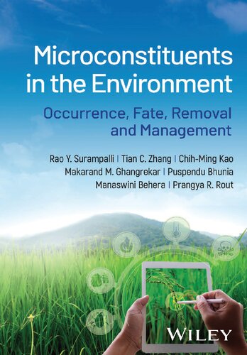 Microconstituents In The Environment Occurrencefate Removal And Management Tian C Zhang