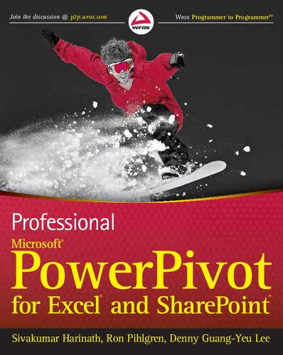 Professional Microsoft Powerpivot For Excel And Sharepoint Sivakumar Harinath